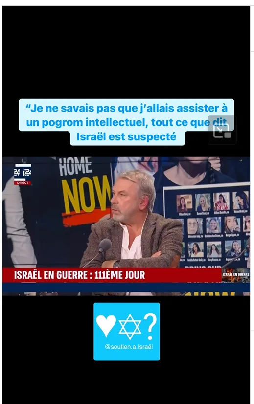 “Je ne savais pas que j’allais assister à un pogrom intellectuel, tout ce que dit Israël est suspecté” | Philippe Torreton