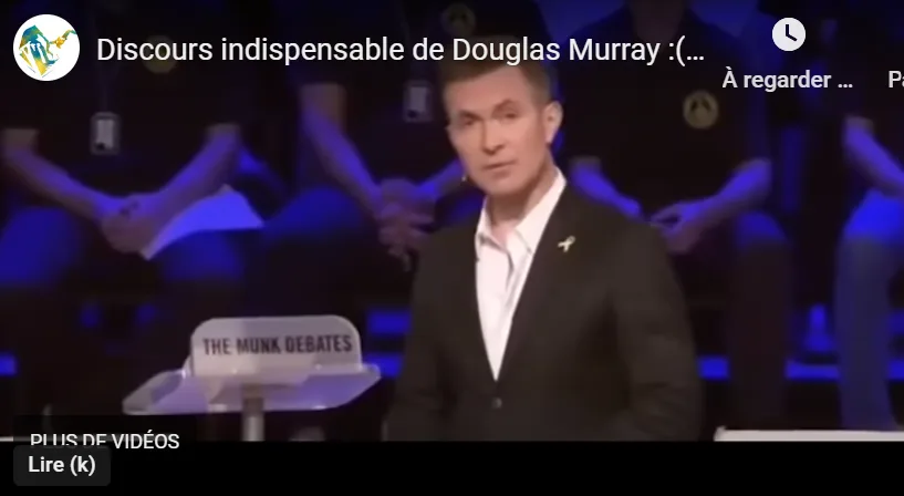 Intervention de Douglas Murray, grand défenseur d’Israël