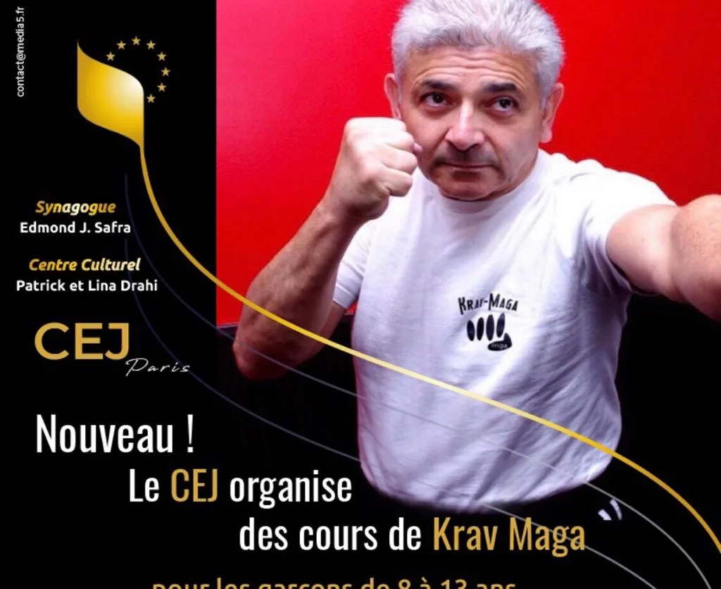MICHEL ZANA, INSTRUCTEUR FÉDÉRAL DE KRAV-MAGA, VOUS ACCEUILLE AU CEJ Paris 17 DEMAIN MERCREDI 31 AOÛT 2022 DE 14H30 à 21H00 POUR VOS INSCRIPTIONS À SES COURS PRESTIGIEUX.
