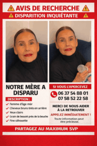 AVIS DE RECHERCHE